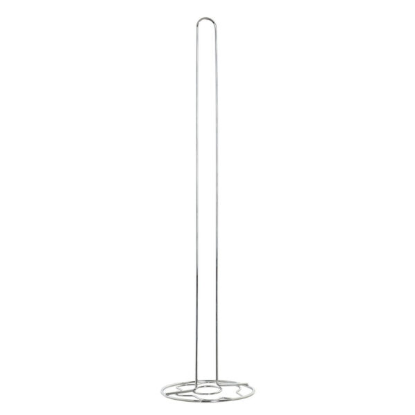 Items Toiletrolhouder - zilverkleurig - bloemetjespatroon - 55 cm