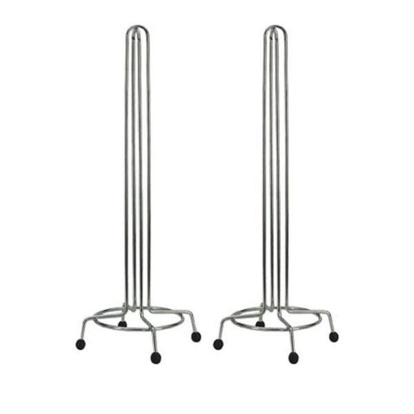 2x Metalen toiletrolhouders 47,5 cm