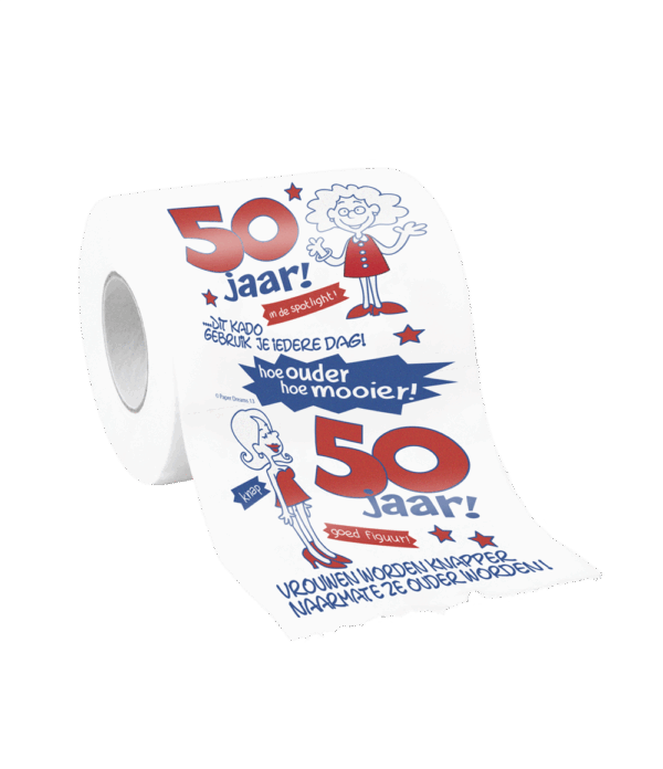 Toiletpapier 50 vrouw