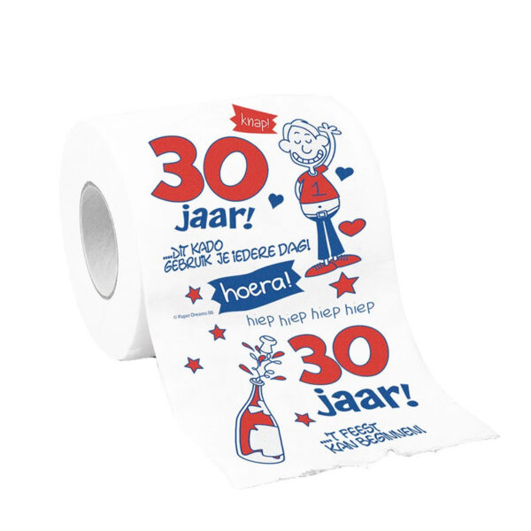30 Jaar toiletpapier man verjaardag decoratie / versiering -