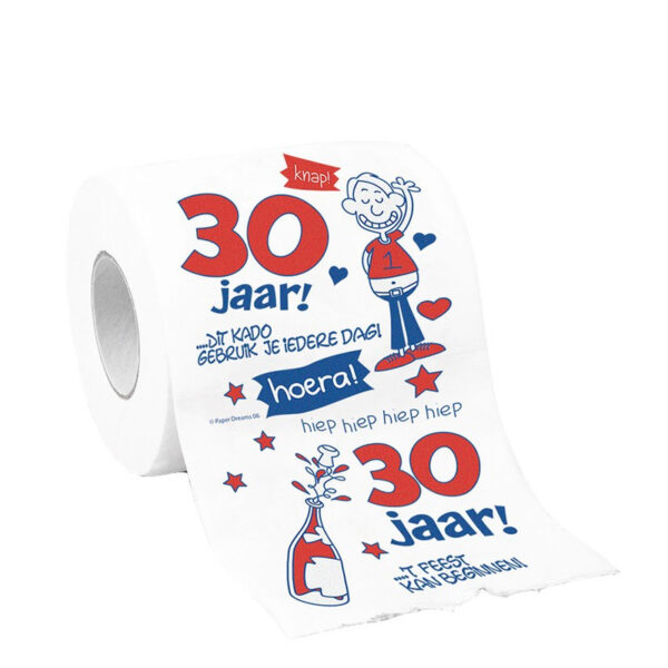 Toiletrol/wc-rol 30 jaar vrouw verjaardag / feestversiering