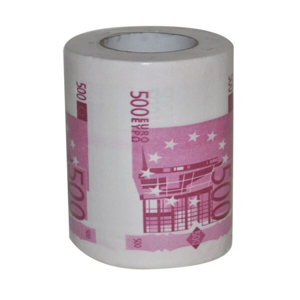 500 euro biljetten toiletpapier/wc papier - fun cadeau artikelen -